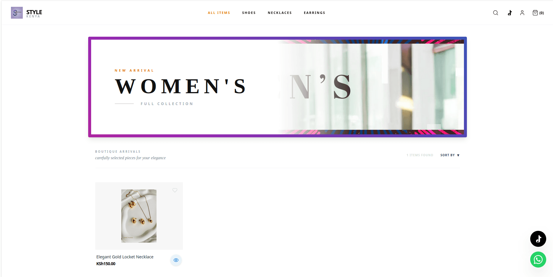 Screenshot of Style Kenya